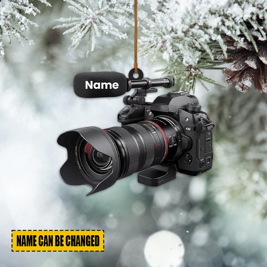 Professional Video Camera Ornament, Personalized Xmas Tree Decor ...