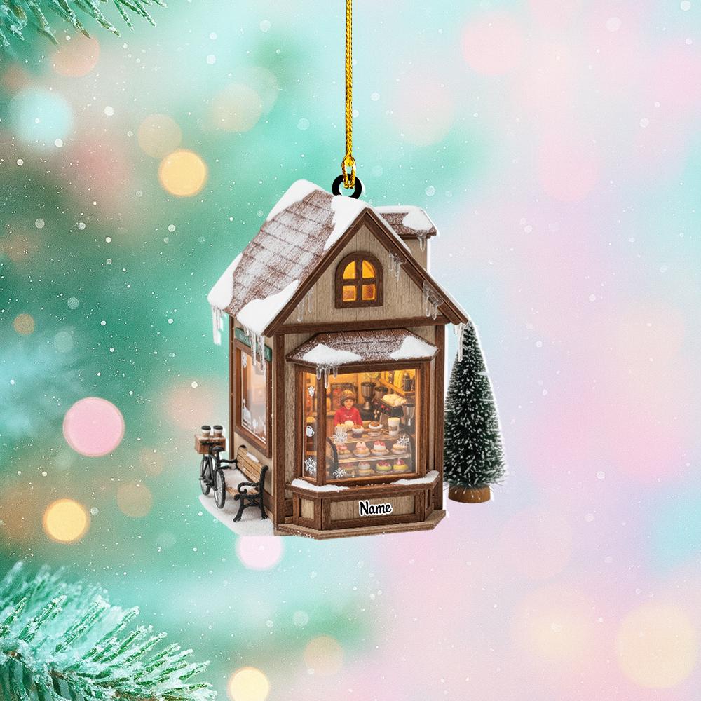 Discover Personalized Bakery Christmas Ornament, Bakery Owner Ornament, Baking Ornament Gift, Cake Shop Ornament Decor, Baker Ornament