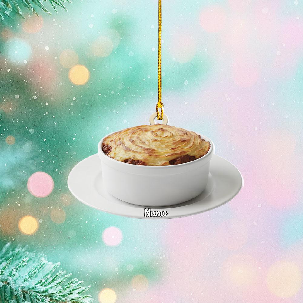 Discover Personalized Shepherd's Pie Christmas Ornament, French Food Cuisine Ornament, Cooking Ornament, Kitchen Ornament Holiday Decor
