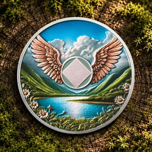 Custom 1-65 Year Sobriety Chip, NA Recovery Coin Narcotics Anonymous Gift