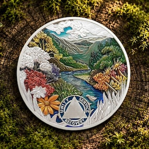 Individuell gestaltete AA-Gedenkmünze (1-65 Jahre), Genesungs-Token der Serie „Vier Jahreszeiten“ – Geschenke für Anonyme Alkoholiker