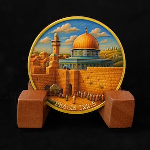 Religious Prayer Coins and Psalm 122 6, The Doves Christian Challenge Coin Jerusalem Inspirational Pocket Bible Gifts for Men Women