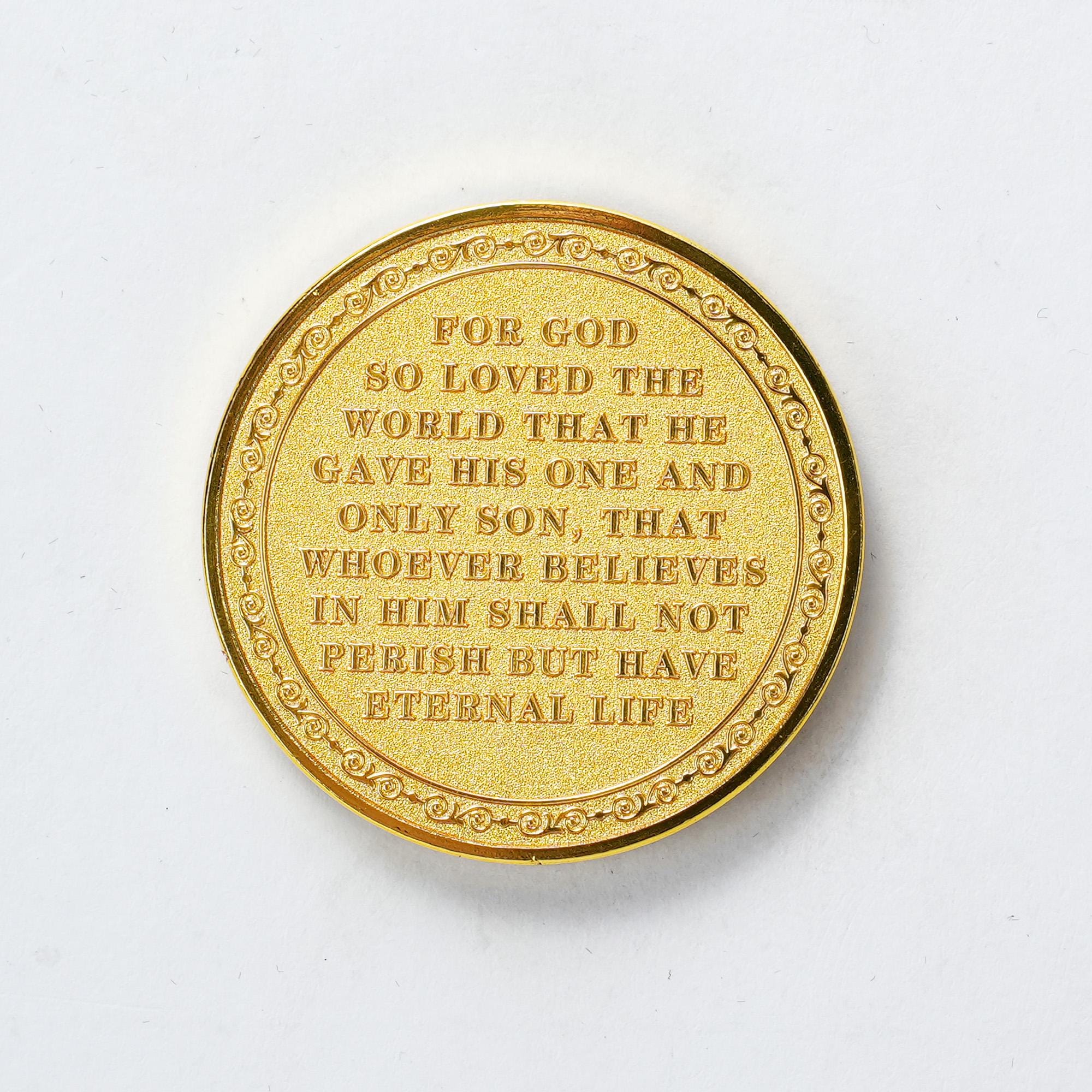 John 3:16 Christian Challenge Coin, Religious Gift - Etsy