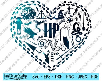 Download Harry Potter Heart Svg Etsy