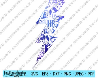 Download Harry Potter Lightning Bolt Svg Etsy