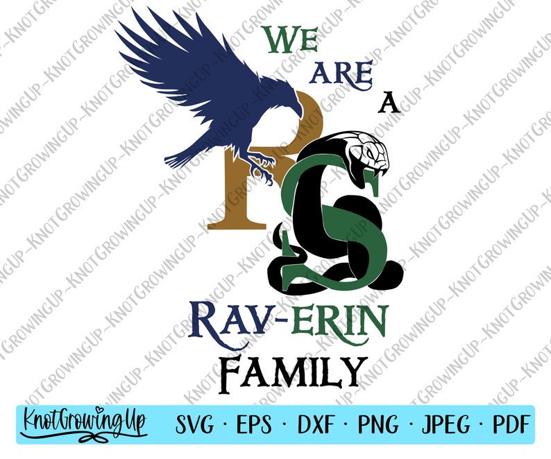Download Harry Potter Shirt Rav Erin Family Ravenclaw And Slytherin Svg Harry Potter Svg Png Eps Dxf Digital Download Cutting File Vector File Clip Art Art Collectibles Kromasol Com