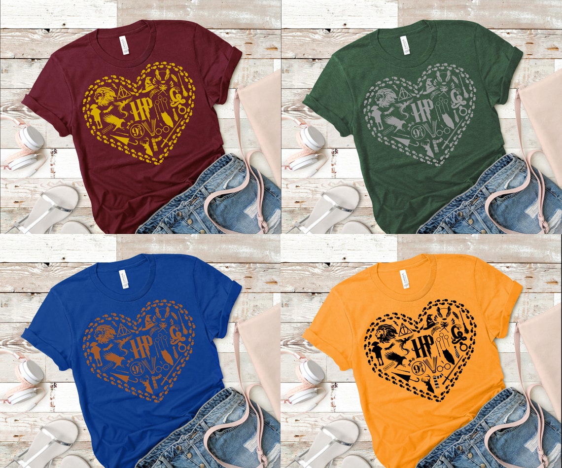 Harry Potter Heart SVG Png Jpg Eps Dxf Digital Download | Etsy
