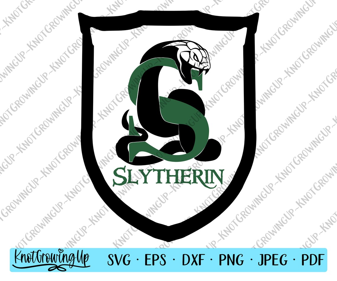Slytherin Shield Harry Potter SVG Digital PNG for Harry | Etsy