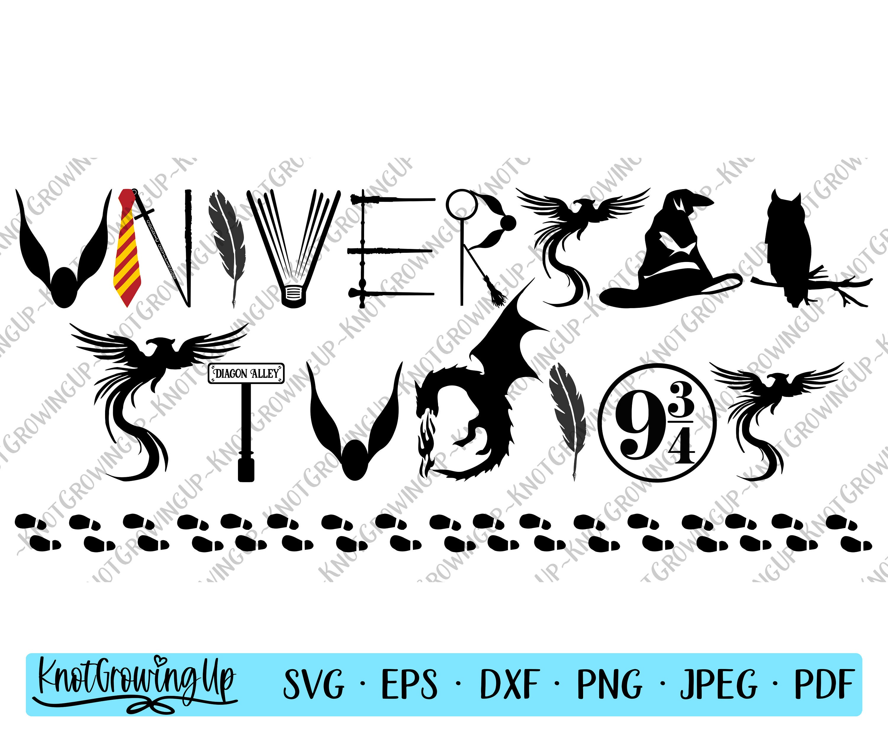 Universal Studios SVG Harry Potter SVG Png Jpg Eps Dxf | Etsy