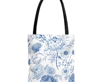 Floral Print Tote Bag, Stylish Shopping Bag, Eco-Friendly Tote, Gift for Her, Market Tote, Floral Fashion Accessory
