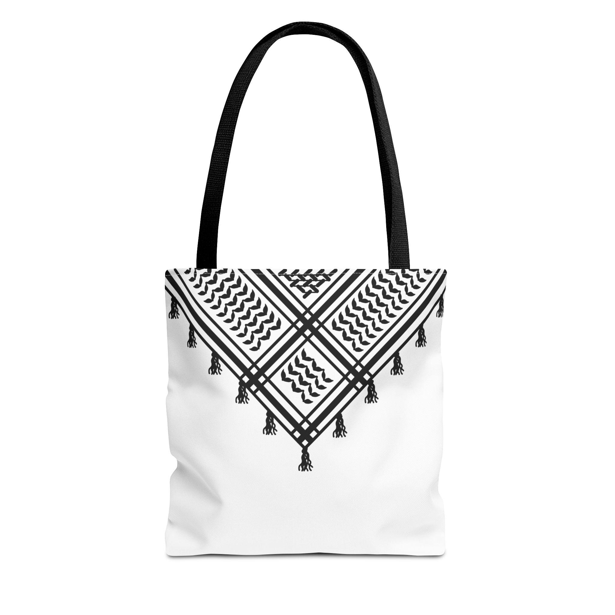 Palestinian Kuffiyeh Tote Bag - Middle Eastern Inspired Shoulder Bag, Ethnic Print Beach Tote, Cultural Market Bag, Ethnic Shoulder Purse,