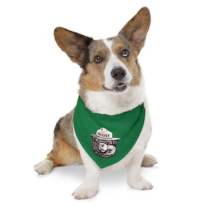 Smokey Bear RESIST Pet Bandana Collar / 4 sizes / Vintage-inspired political swag supporting altNPS, Our Parks and National Park Service