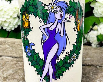La espada y la piedra, pegatina de Madam Mim, pegatina de vinilo de Disney, calcomanía para coche, nostalgia, impermeable, botella de agua para portátil, transparente
