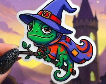 Pascal Sticker, Tangled Pascal Sticker, Rapunzel Pascal, Tangled Sticker, Transparent Waterproof Lizard Sticker