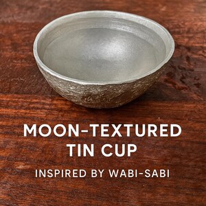 Sake Cup Moon Design – Handmade Japanese Pottery | Wabi-Sabi Gift