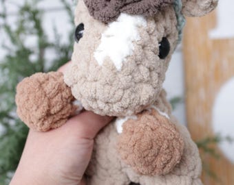 READY TO SHIP Itty Paylin Baby Pony Lovey Snuggler - Soft Blanket Yarn