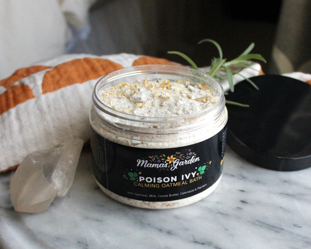 Poison Ivy Calming Oatmeal Bath Plantain Calendula Cocoa Etsy