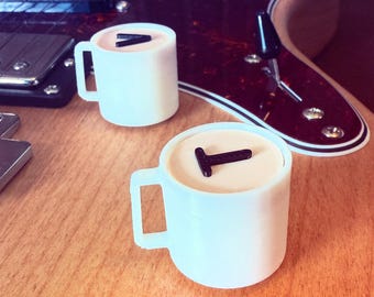 Set di manopole per chitarra da tazza da caffè: Vol e Tono