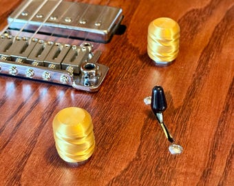 Manopole per chitarra a spirale dorata personalizzate: set di toni del volume