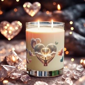Manifesting Love Soy Candle: Ritual for Self-Love & Romance