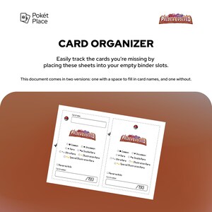 Pokémon Paldea Evolved - Espace réservé pour carte / Tracker
