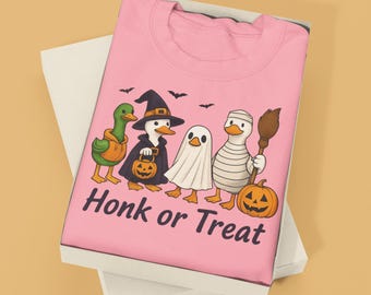 Honk Or Treat Duck Halloween, png, griezelige gans (digitale download)