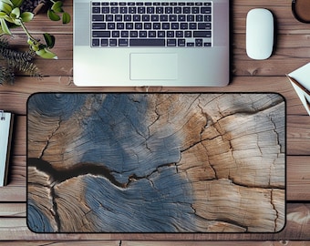 Tapete de escritorio realista de árbol viejo: decoración de escritorio con textura rica