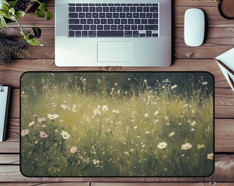 Alfombrilla de escritorio Wildflower Meadow: accesorio de oficina inspirado en la naturaleza.