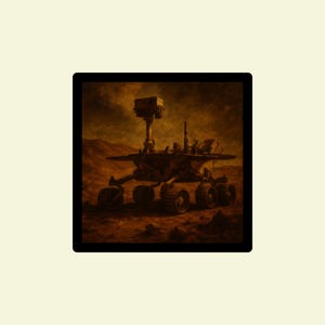Digital Download Mars Rover Art Dark red colour digital print