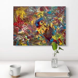 Abstract Acrylic Painting – Original Hand-Painted Wall Decor, Modern Wall Art, Colorful
