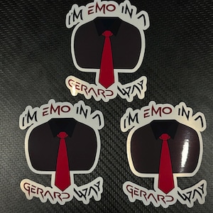 Emo in a Gerard Way Sticker - Alternative Stickers