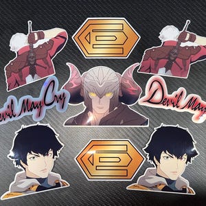 Logotipo del videojuego DMC - Devil May Cry - Pegatinas holográficas