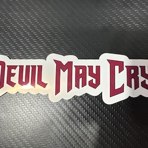 Logotipo de Anime de DMC (rojo) - Devil May Cry - Pegatinas de Anime