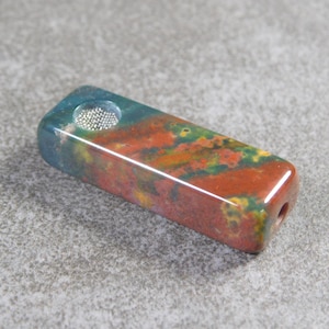 Fancy Jasper Pipe, Stone Pipe, Jasper Pipe, Gemstone Pipe