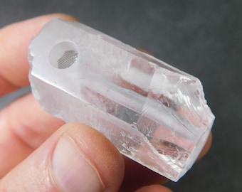 Crystal Pipe, Clear Crystal Pipe, Stone Pipe, Gemstone Pipe