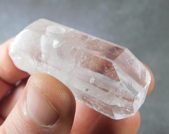 Crystal Pipe, Clear Crystal Pipe, Stone Pipe, Gemstone Pipe