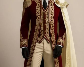 18e-eeuws rococo-pak: historisch cosplaykostuum met cape