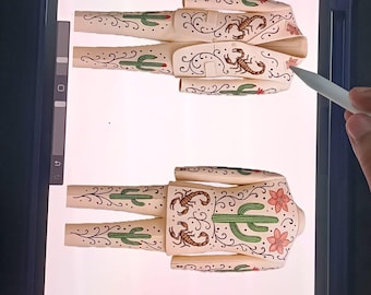 Visualiseer je droomkostuum: 2D/3D digitaal mock-up - schetsvrij, volledig tegoed bij aankoop