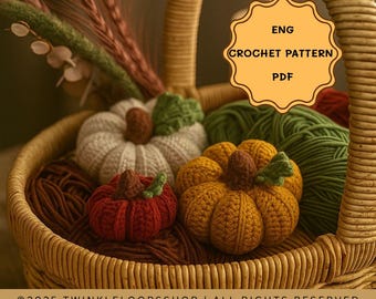 Crochet Pumpkin Pattern PDF,Easy Halloween Amigurumi-Beginner Friendly Pumpkin Tutorial