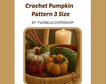 Patrón de calabaza a crochet – Amigurumi de Halloween en PDF – Decoración otoñal para principiantes