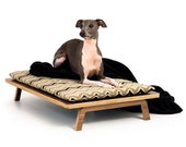 Milieu du siècle moderne meubles pour animaux de compagnie | Chien et chat lit | MCM chaise noyer | « Flotter lit plate-forme »