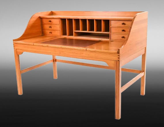 Mid-century Scandinavian Pine Desk by Andreas Hansen - Etsy