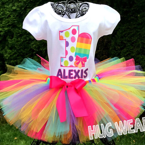 Tutti Fruity Frozen Treat Birthday Party Tutu Outfit - Popsicle Party (any age)  Tutti Frutti Tutu