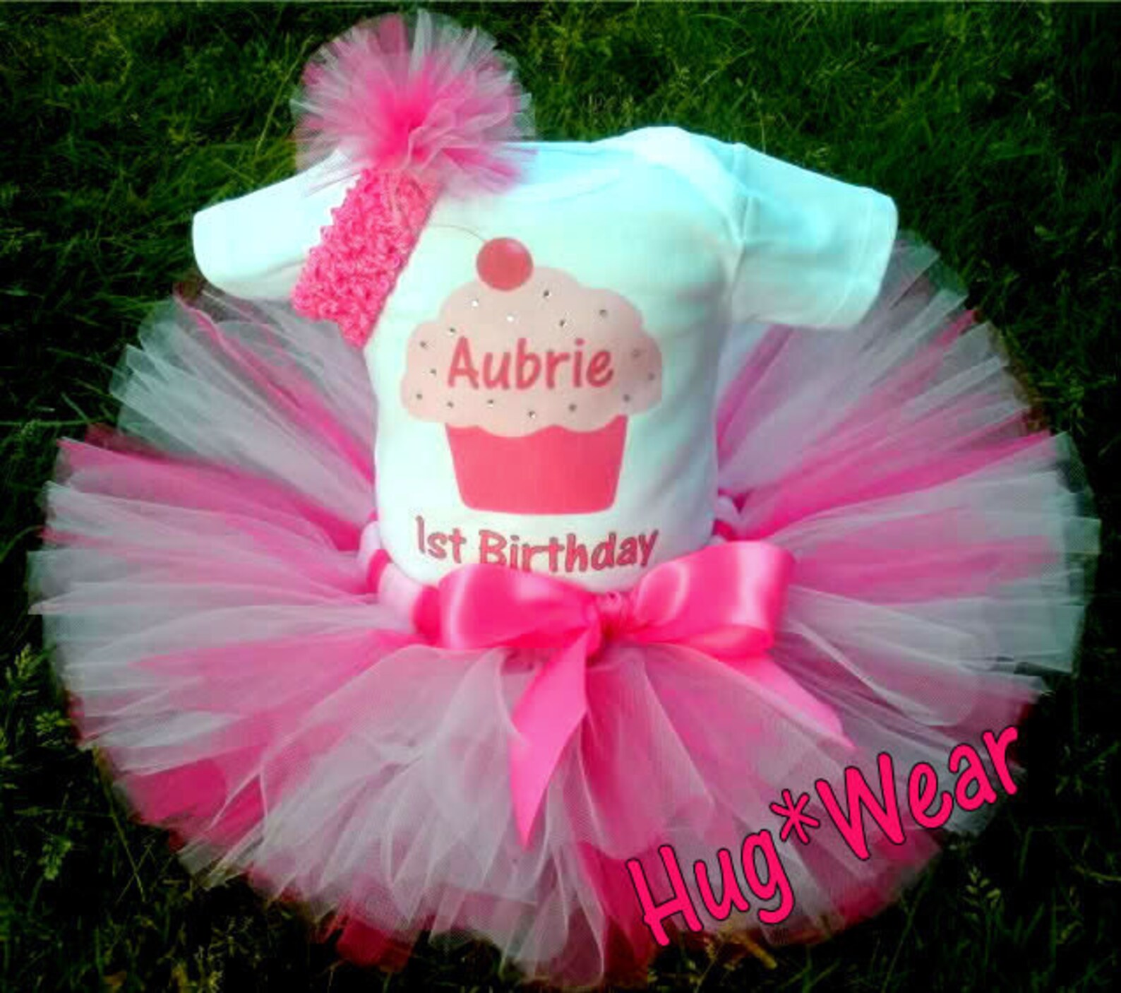 1st Birthday Girl Outfit Baby Girl Cupcake Tutu Outfit Our Etsy