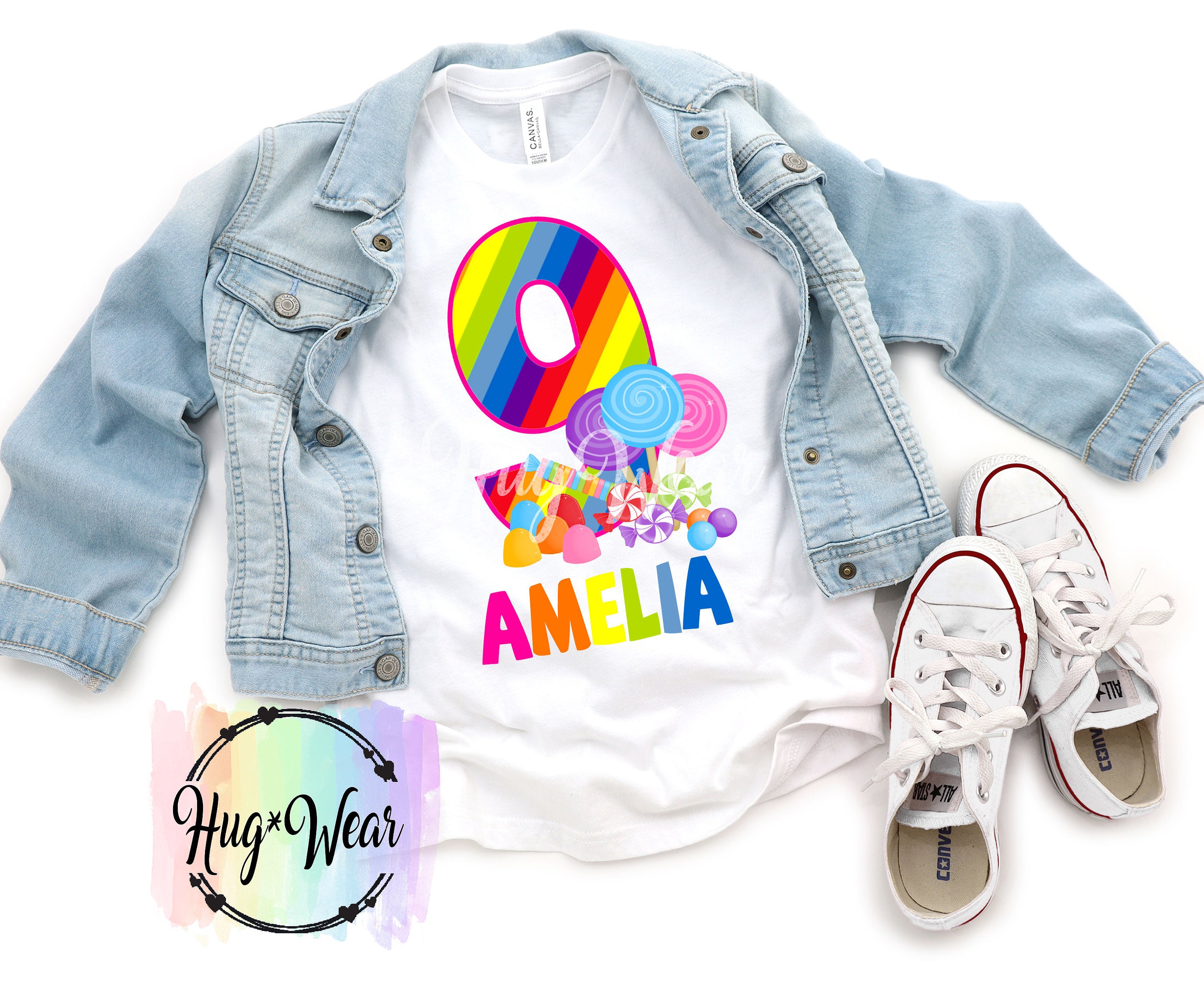 Rainbow Candy Birthday Tutu Outfit