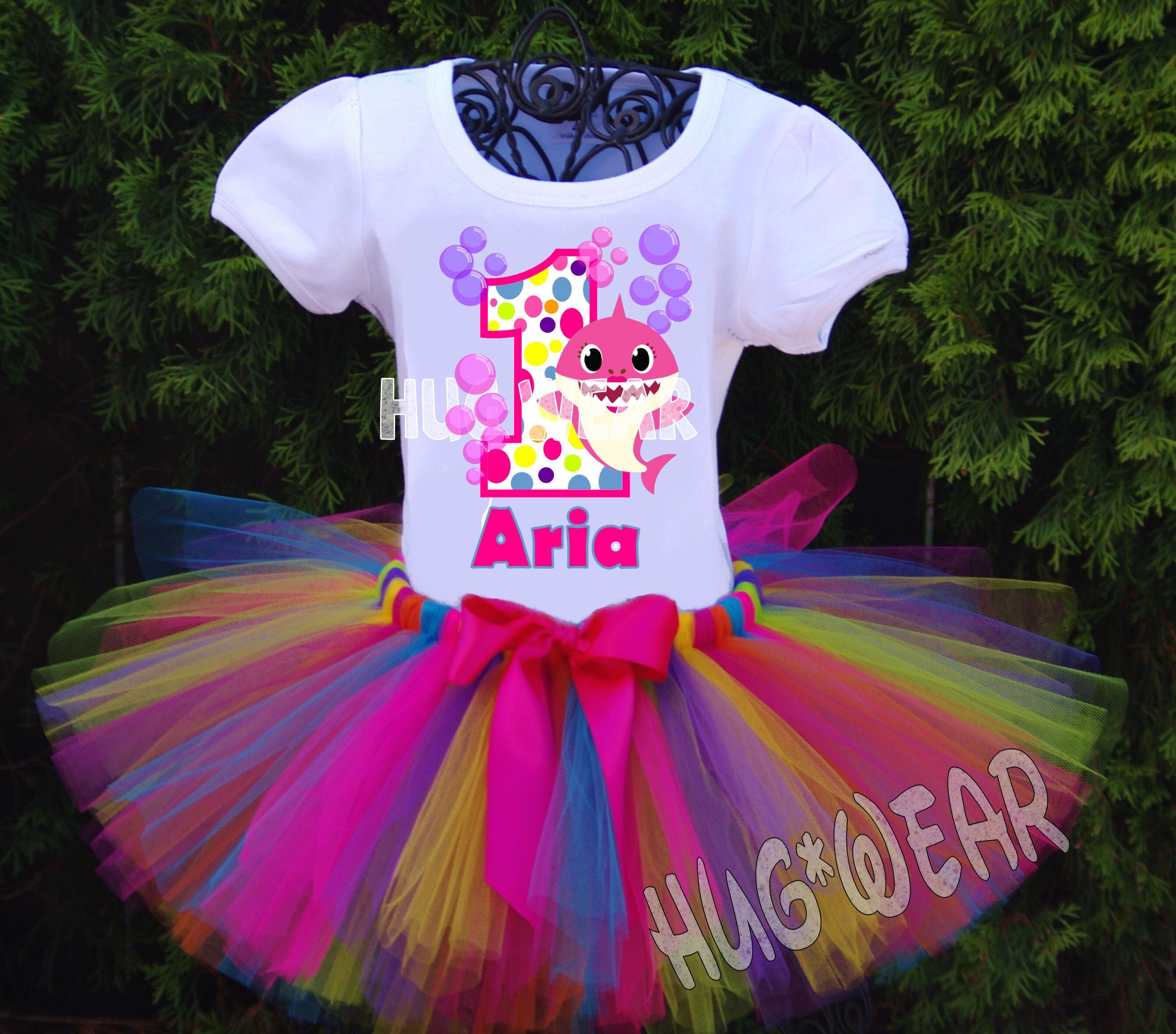 baby shark tutu outfit