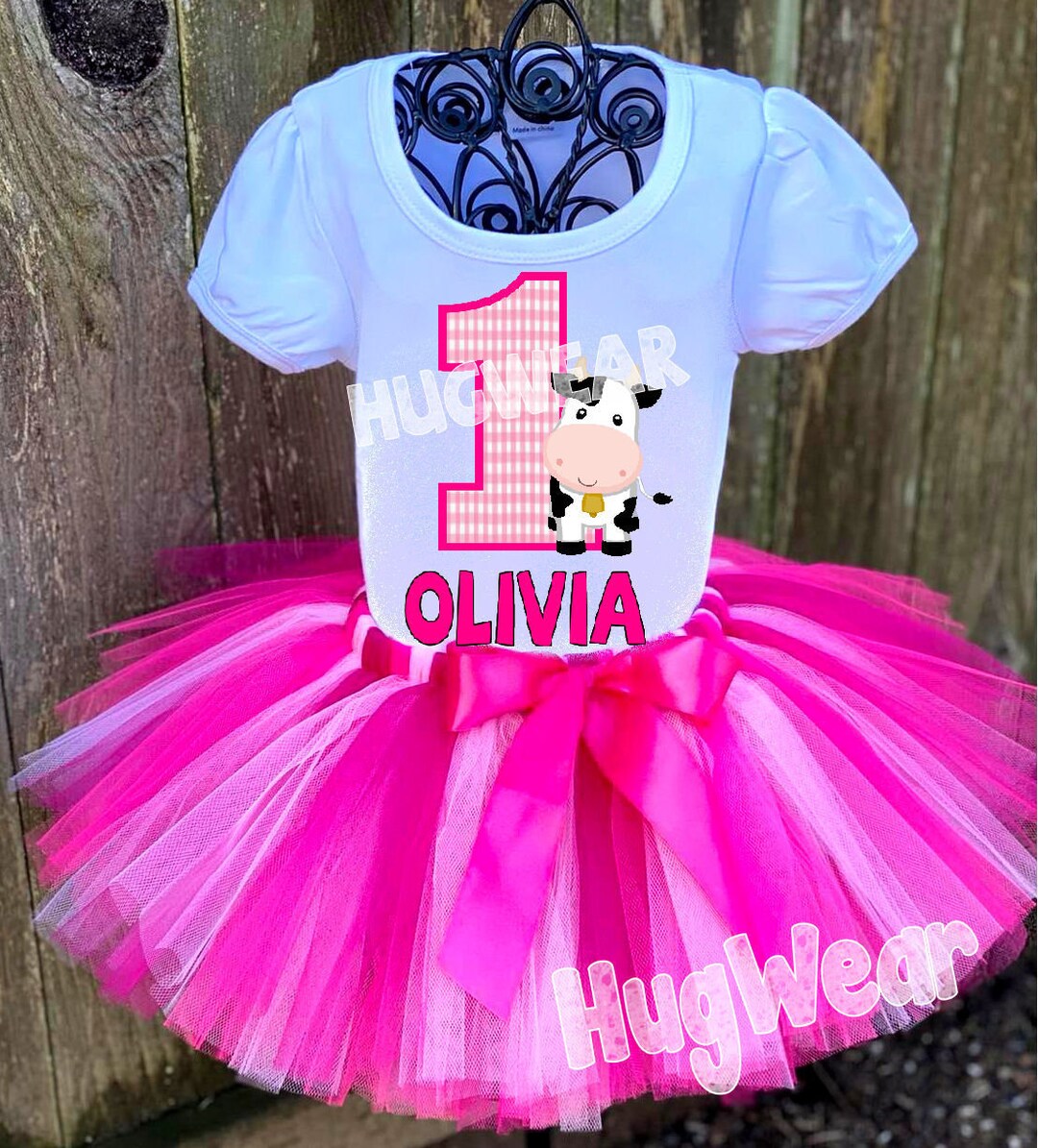 Cow Birthday Shirt Cow Birthday Tutu Outfit Farm Birthday Etsy