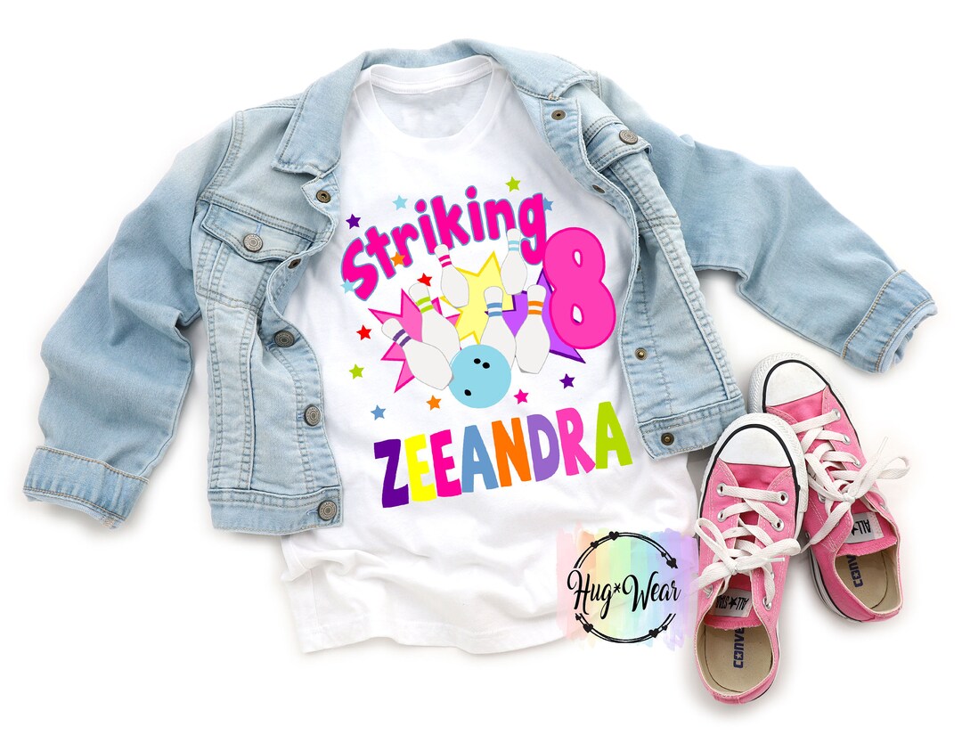 Bowling Birthday Shirt, Team Birthday Party, Personalized Bowling T