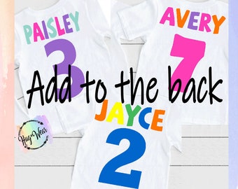 Añadir estampado a la parte trasera de la camiseta