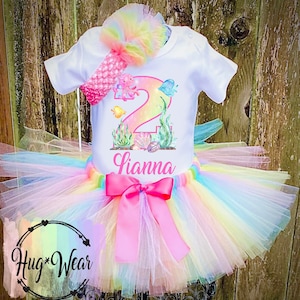 Under The Sea Animals Birthday Outfit, Tropical Birthday Tutu, Tropical fish Birthday Shirt, Tropical Fish Outfit, Tropical Theme Party